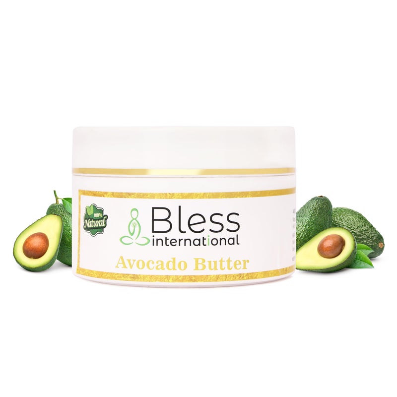 Bless International Organic Raw Avocado Butter 100% Pure,Natural & Unrefined| Skin Moisturizer For Face, Body & Hair| 8 OZ/230 GM Ivory / White Grade A | DIY Creams, Balms, Lotions, Soaps| Softens Dry & Tough Skin - Image 3