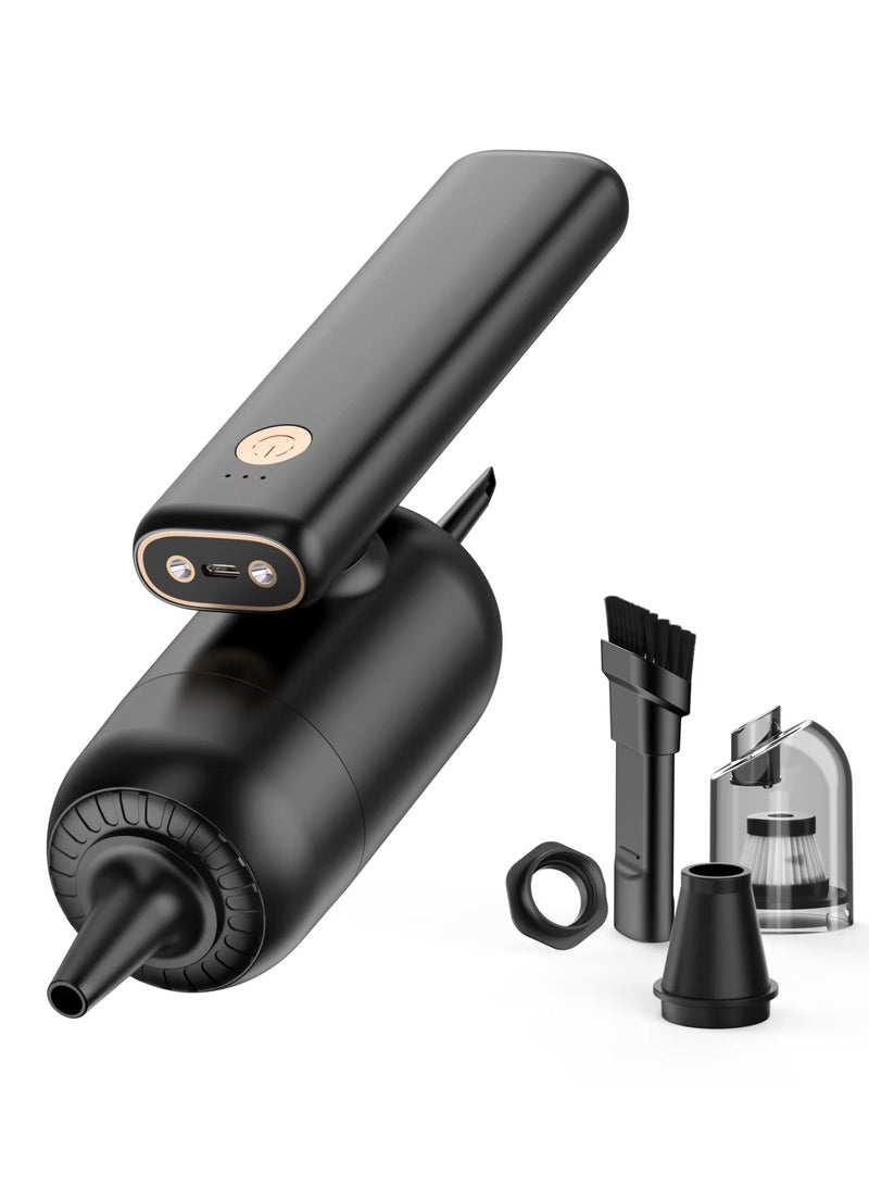 Portable Mini High Power Wireless Vacuum Cleaner USB Rechargeable Folding Household Handheld Vacuum Car Vacuum Cleaner-Multicolor - Image 2