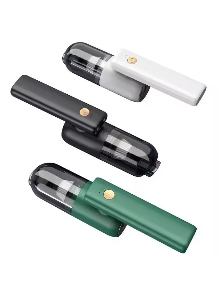 Portable Mini High Power Wireless Vacuum Cleaner USB Rechargeable Folding Household Handheld Vacuum Car Vacuum Cleaner-Multicolor - Image 3