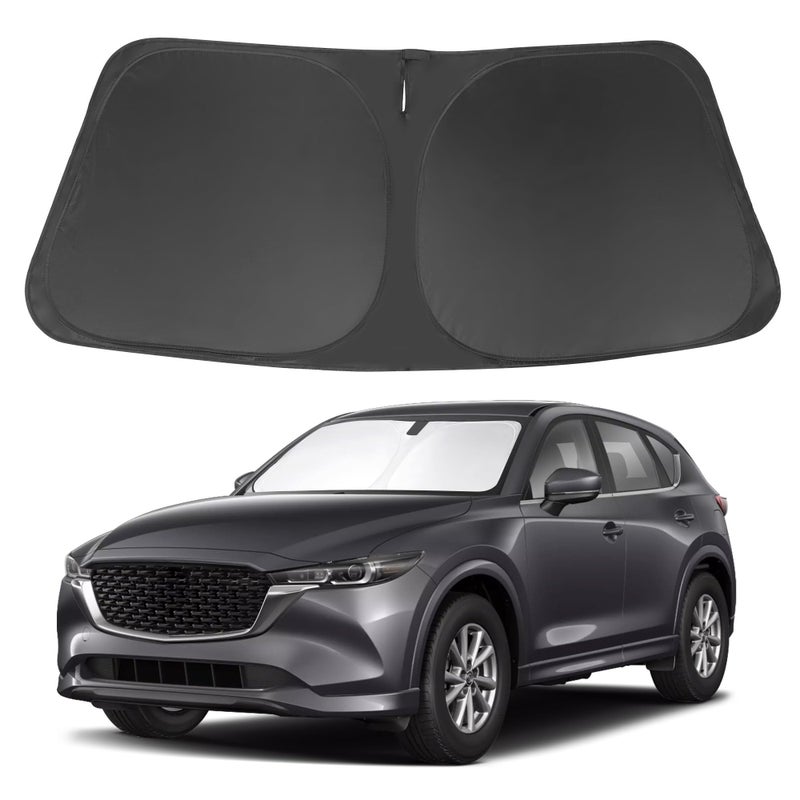 LHFLIVE Windshield Sun Shade Custom Fit for 20172024 2025 2026 Mazda CX5 CX5 Accessories Front Window Sunshade Shield Blocker Keeps Car Cool - Image 3