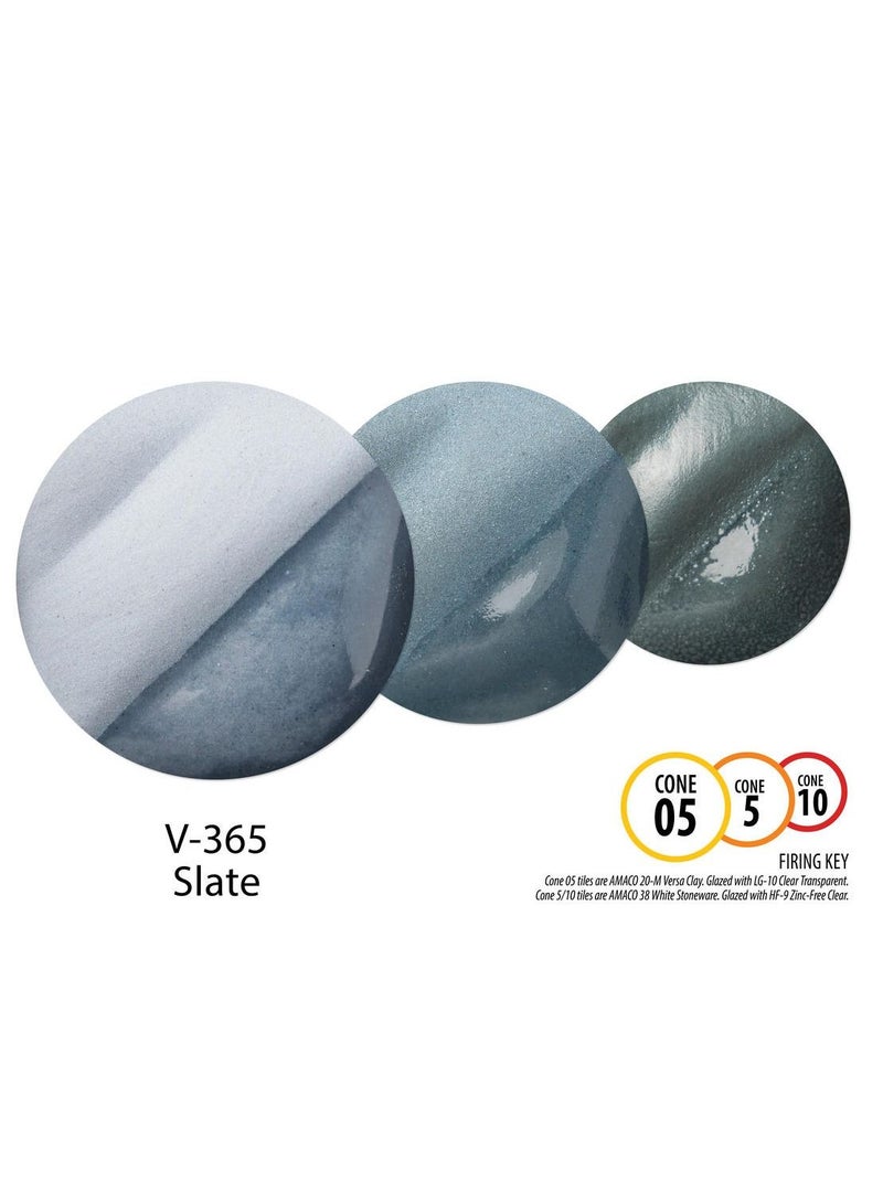 Amaco Velvet Underglaze Lead Free Paint V-365 Slate 2 oz for Pottery and Ceramic - Image 3