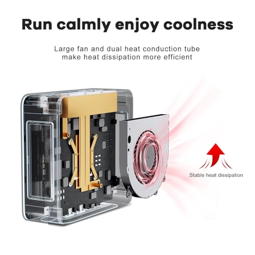 Beelink SER5 Mini Pc,AMD Ryzen 5 5500U (6C/12T,up to 4.0GHz),Mini Computer with 32GB DDR4 RAM/500GB M.2 2280 SSD,Micro Pc Support 4K FPS,WiFi6/BT5.4/2.5G LAN/Home/Office Support Win 11 Pro - Image 5