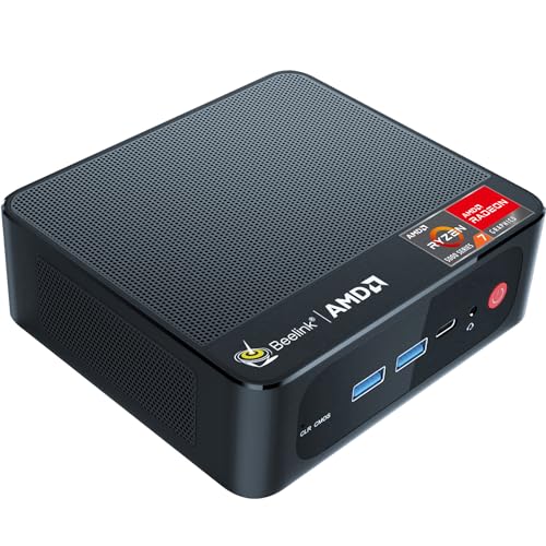 Beelink SER5 Mini Pc,AMD Ryzen 5 5500U (6C/12T,up to 4.0GHz),Mini Computer with 32GB DDR4 RAM/500GB M.2 2280 SSD,Micro Pc Support 4K FPS,WiFi6/BT5.4/2.5G LAN/Home/Office Support Win 11 Pro - Image 1