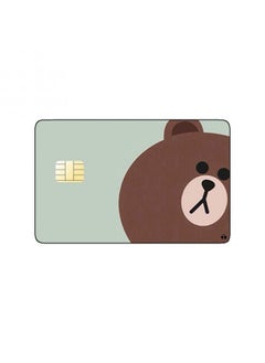 PRINTED BANK CARD STICKER Brown From Line Application Stickers