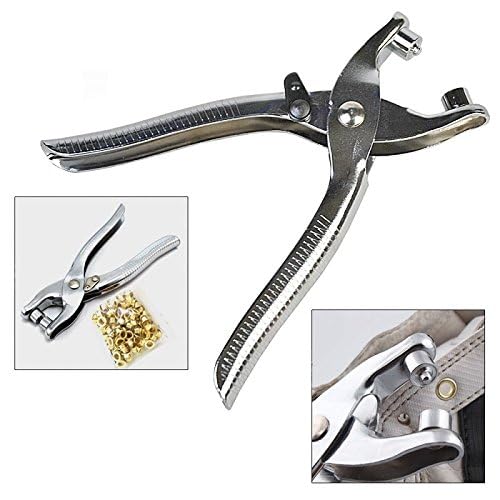 DEDSO Dedso 3 in 1 Card Leather Belt Hole Punch Eyelet Pliers Snap Button Setter Tool Kit  - Image 2