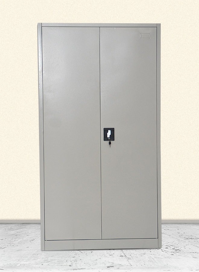 Multi Home Furniture MHF Best Steel Office Cupboard Steel Filing Cupboard Cabinet With Shelves Storage Compartment Flush Key lock MH-EF18-GREY - Image 3