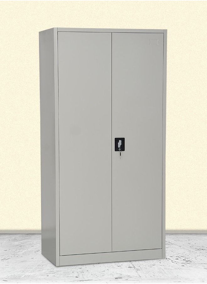 Multi Home Furniture MHF Best Steel Office Cupboard Steel Filing Cupboard Cabinet With Shelves Storage Compartment Flush Key lock MH-EF18-GREY  - Image 2