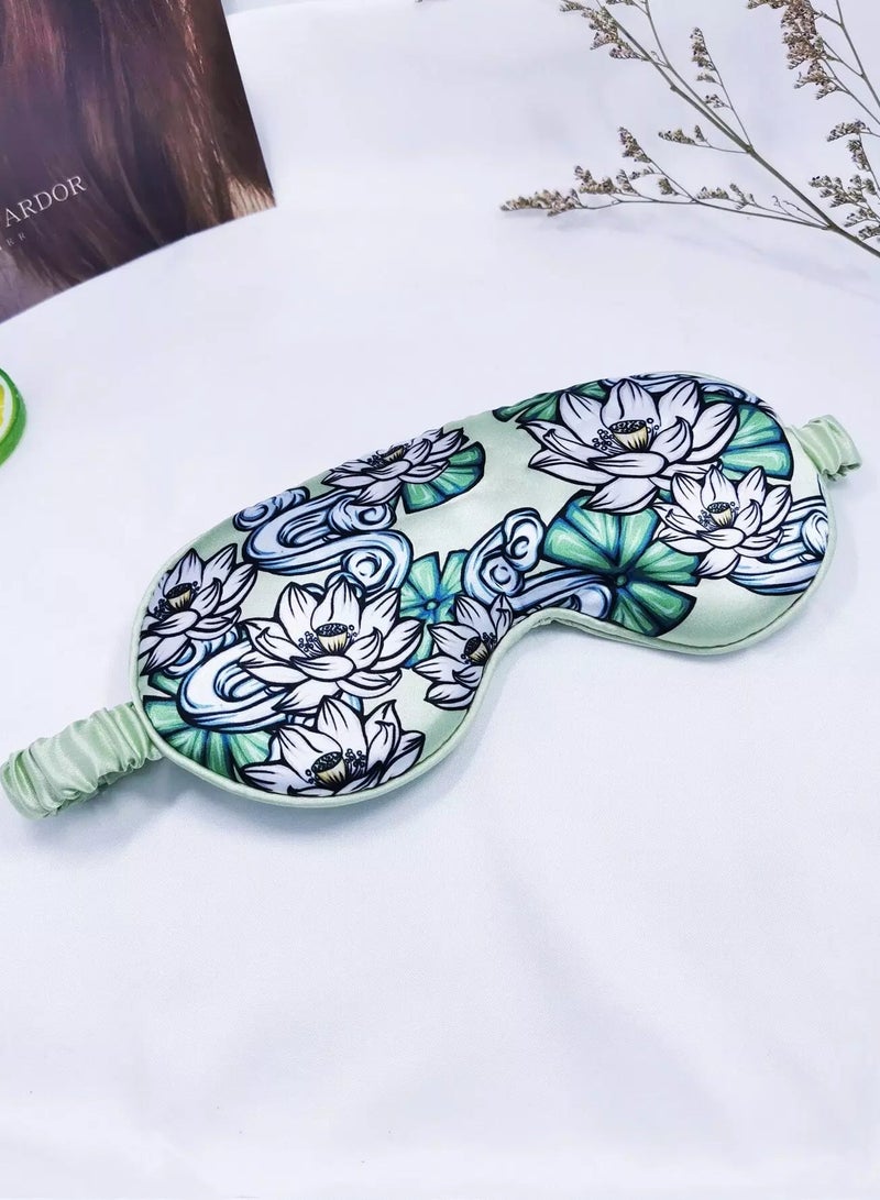 1pc Lotus Print Eye Cover  - Image 1