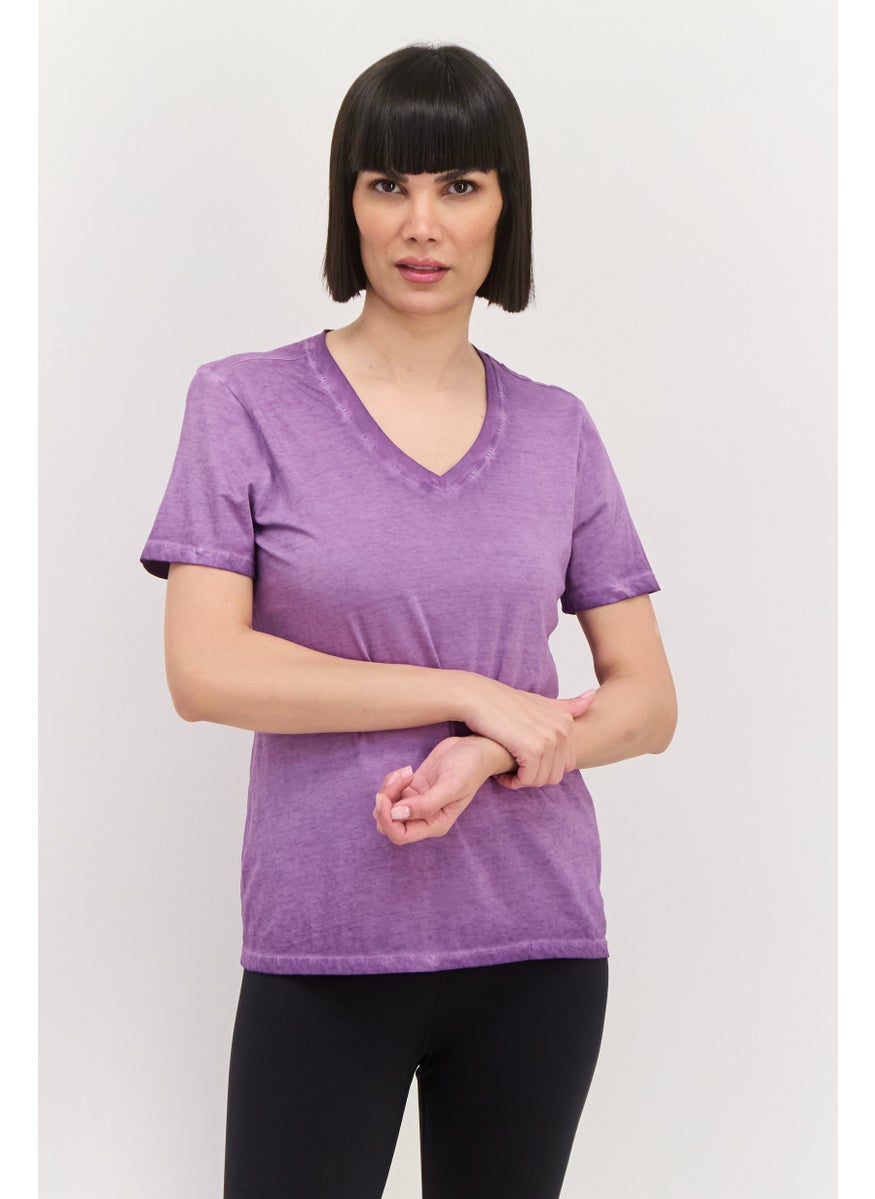 Women Sportswear Fit Short Sleeve Outdoor T-Shirt, Purple - pzsku/Z8C2500567C495DB5C600Z/45/_/1737642434/ece6a0d4-01f5-4817-9a6e-4ec4f22ba081