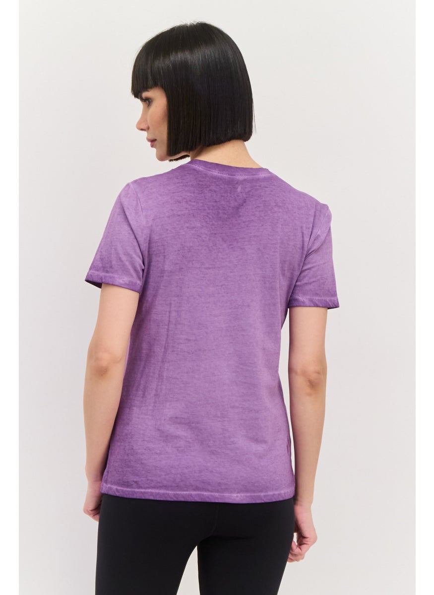 Women Sportswear Fit Short Sleeve Outdoor T-Shirt, Purple - pzsku/Z8C2500567C495DB5C600Z/45/_/1737642437/1ce28df5-a705-48ad-9b8b-af6da9a6a3fb