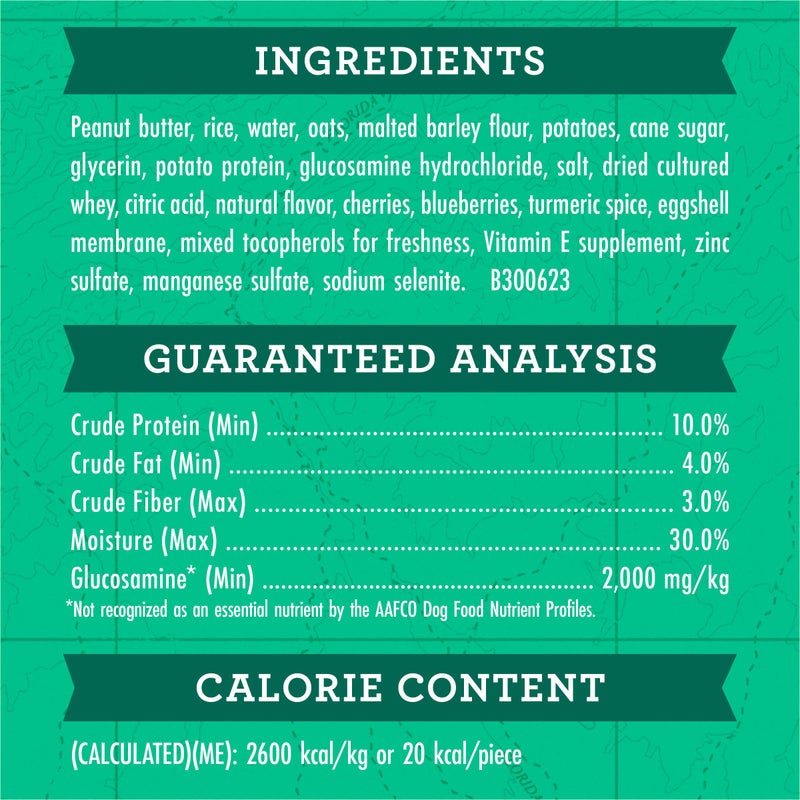 Zuke's Zukeâ€™s Hip and Joint Support Dog Treats for Adult Dogs, Senior Dog Treats Made with Real Peanut Butter and Oats, 6 oz. Resealable Pouchâ€‹ - 6 oz. Bag - Image 5