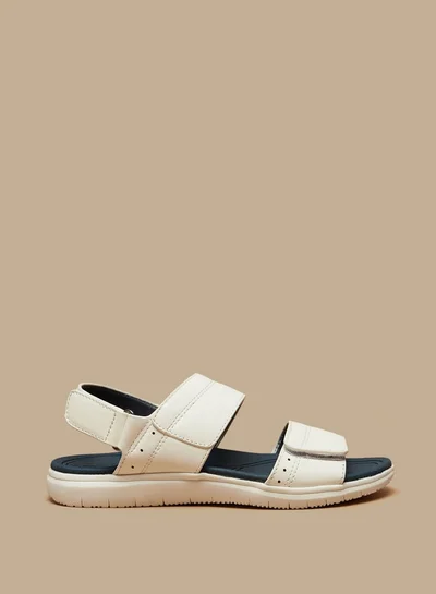 DUCHINI Boys Solid Open Toe Arabic Sandals With Hook And Loop Closure