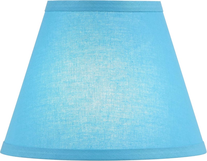 Aspen Creative 58915 Transitional Hardback Empire Shape UNO Construction Lamp Shade in Azure, 9" Wide (5" x 9" x 7") - Image 2