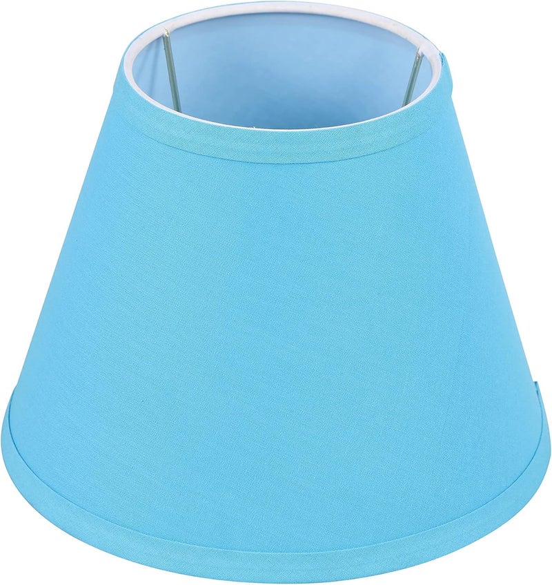 Aspen Creative 58915 Transitional Hardback Empire Shape UNO Construction Lamp Shade in Azure, 9" Wide (5" x 9" x 7") - Image 1
