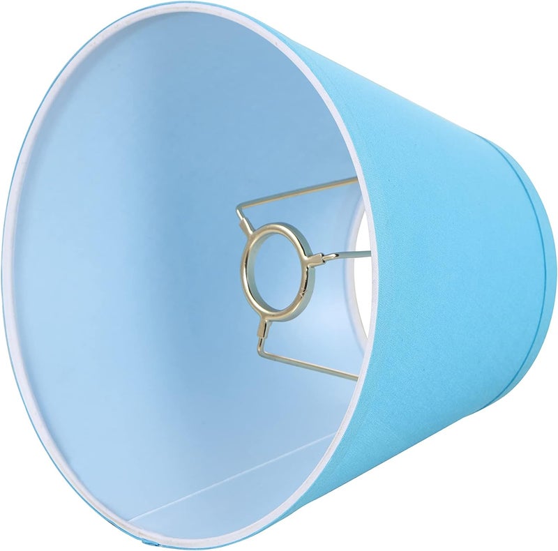 Aspen Creative 58915 Transitional Hardback Empire Shape UNO Construction Lamp Shade in Azure, 9" Wide (5" x 9" x 7") - Image 4