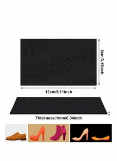 Excefore Nonslip Shoe Pads, KASTWAVE 15 Pcs Self Adhesive Pads Anti Slip Shoe Grip Sticker Shoe Sole Protectors for High Heels, Rubber Silicone Resistant High Heels Shoe Sole Cover (5.1 x 3.15 x 0.04 Inch)  - Image 2