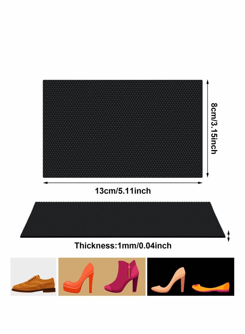 Excefore Nonslip Shoe Pads, KASTWAVE 15 Pcs Self Adhesive Pads Anti Slip Shoe Grip Sticker Shoe Sole Protectors for High Heels, Rubber Silicone Resistant High Heels Shoe Sole Cover (5.1 x 3.15 x 0.04 Inch)  - Image 2