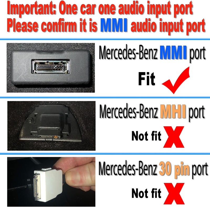 Yoper Bluetooth Adapter Compatibility with Mercedes Benz MMI Interface Cellphone Play HiFi Music - Image 4