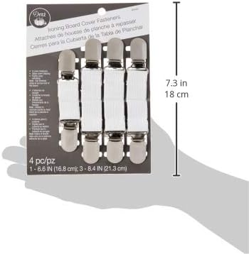 Dritz Dritz Clothing Care 82446 Ironing Board Cover Fasteners 4Count  White - Image 4