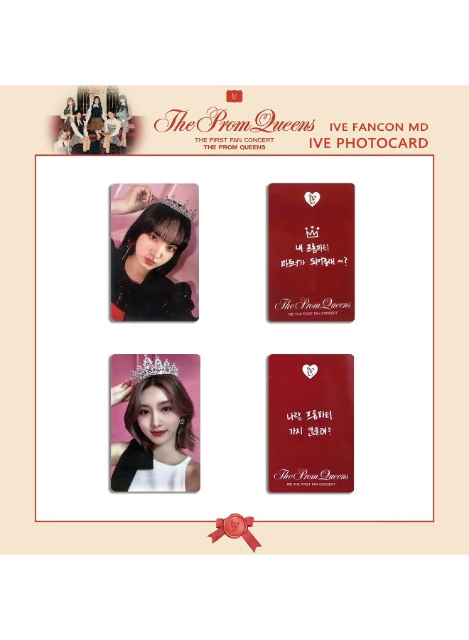 NIBEMINENT 6 Pcs Kpop IVE The Prom Queens FM FANCLUB Lomo Cards Card For Fans Collection Gifts - Image 2