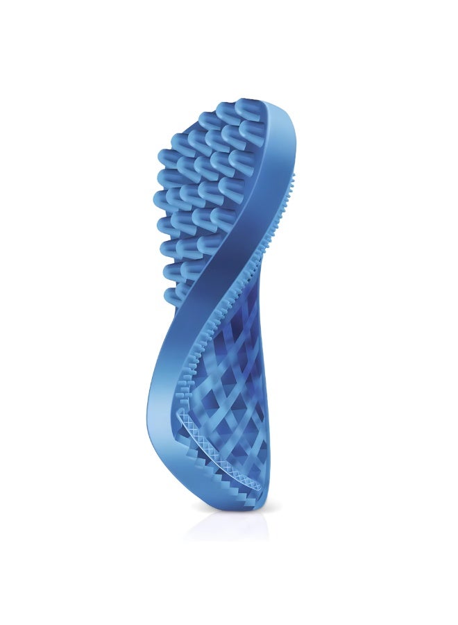 PETME Pet+Me Soft Silicone Brush for Small Dog/Shorthair Cat/Rodents(Blue) - Image 1