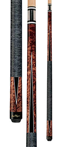 Players Crimson Super BirdsEye Maple with Black and White Points Cue - Image 1