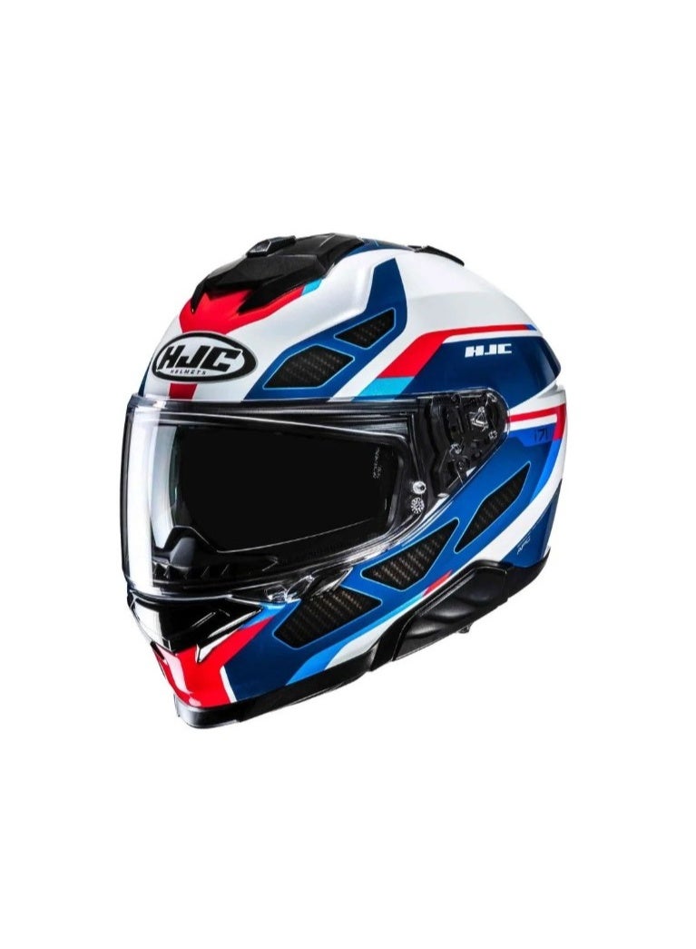 HJC i71 Zest Full Face Helmet WH/BL/RD - Image 2