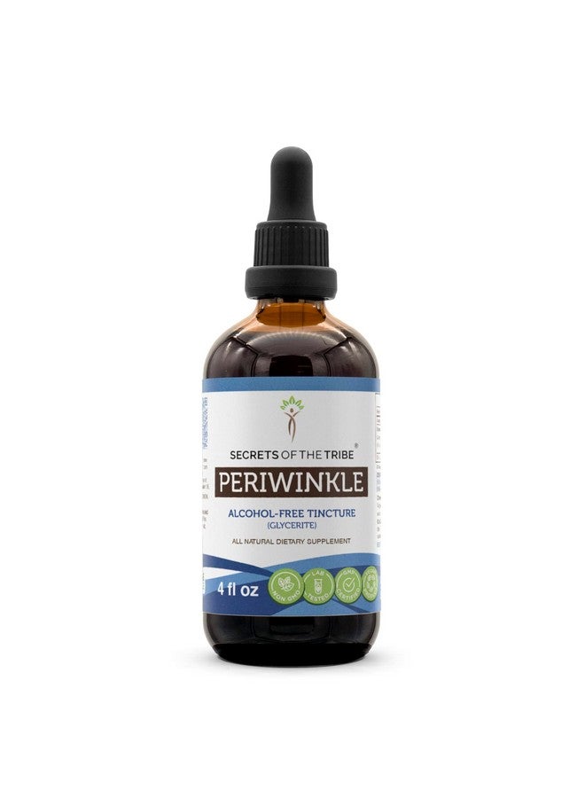 Secrets of the Tribe Secrets of the Tribe Periwinkle Alcohol-Free Liquid Extract, Periwinkle (Vinca Major) Dried Herb (4 FL OZ) - Image 1