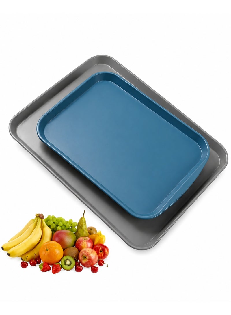 favilla 2-piece serving tray set - different sizes - for easy serving of food and drinks. Stain and scratch resistant, easy to clean, lightweight, suitable for everyday indoor and outdoor use. Ergonomic design for carrying and use with trolleys. - Image 4