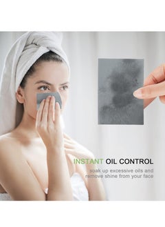 MIRUCOO 300 Count Natural Bamboo Charcoal Blotting Papers Organic Facial Oil Absorbing Sheets for Oily Skin Care Daily Oil Control Linen Tissues (100 PCS/PK, 3 PKS)  - Image 2