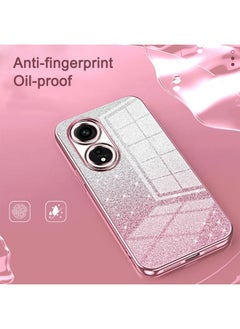 ماركة غير محددة لـ OPPO Reno10 Pro + جراب هاتف مطلي بمسحوق لامع متدرج (أزرق)  - Image 4