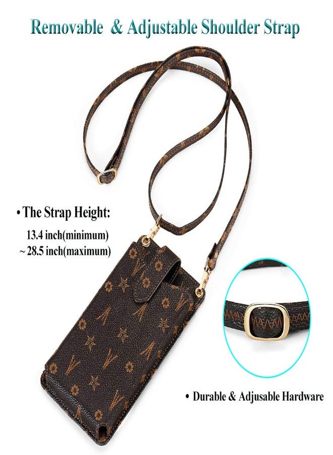 Peacocktion Crossbody Bags for Women Travel Vegan Leather Small Cell Phone Purse Mini Cross Body Bag with Card Slot Trendy Card Holder Chocolate Dark Brown - Image 4