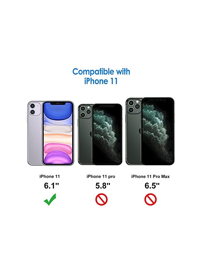 Jetech Privacy Screen Protector for iPhone 11 6.1-Inch with Camera Lens Protector, Anti Spy Tempered Glass Film, 2-Pack Each - Image 2