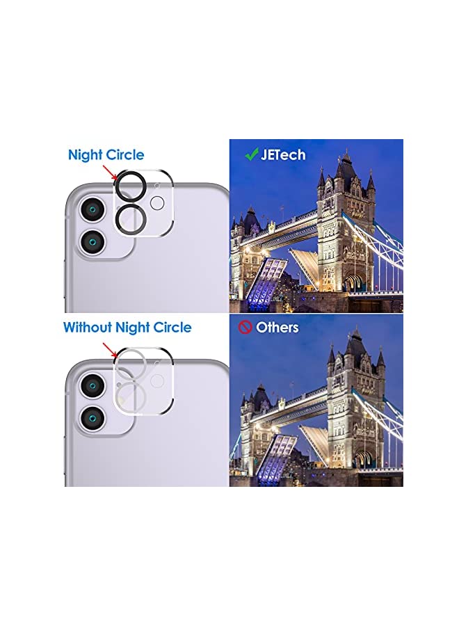 Jetech Privacy Screen Protector for iPhone 11 6.1-Inch with Camera Lens Protector, Anti Spy Tempered Glass Film, 2-Pack Each - Image 4