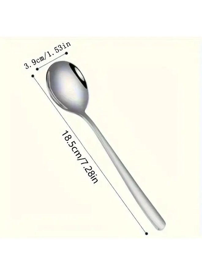 3Pcs Stainless Steel Korean Style Spoons Set Dishwasher Safe Durable - Image 3