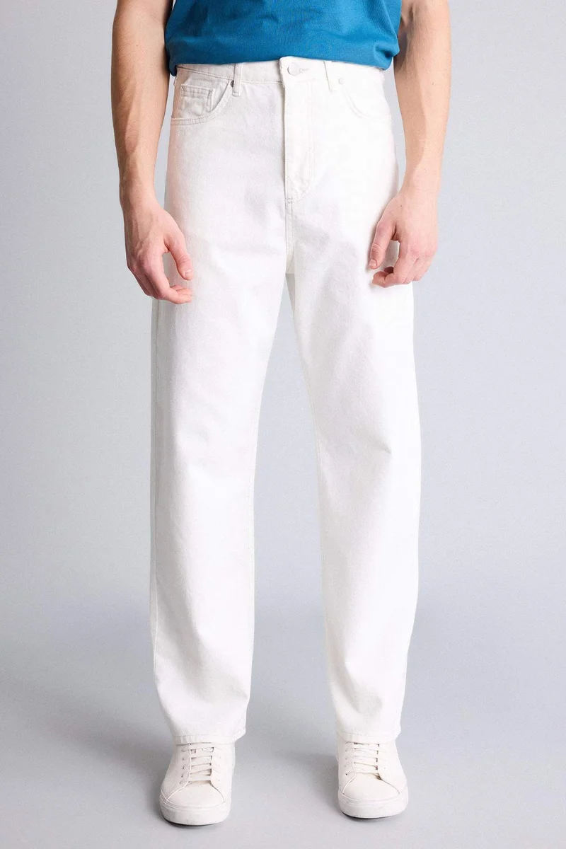 Defacto  Baggy Fit Wide Leg Jeans for Men | Best Price UAE
