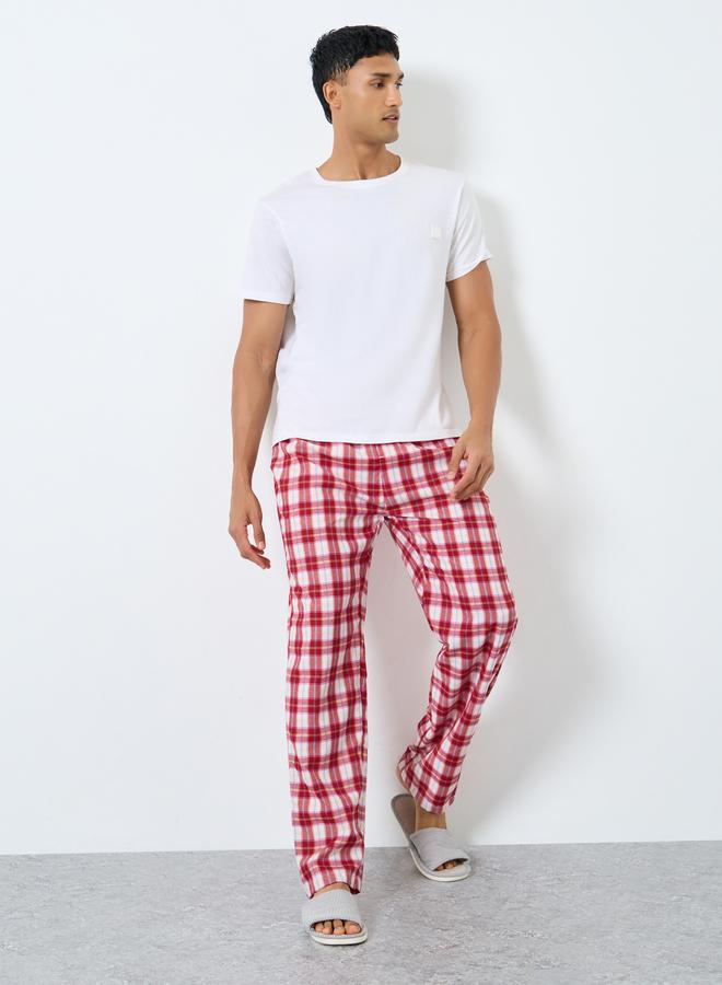 ستايلي طقم بيجاما قطنية بطبعة مربعات - Image 2