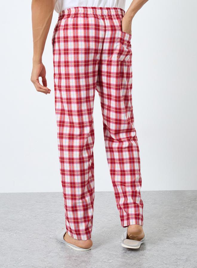 ستايلي طقم بيجاما قطنية بطبعة مربعات - Image 4