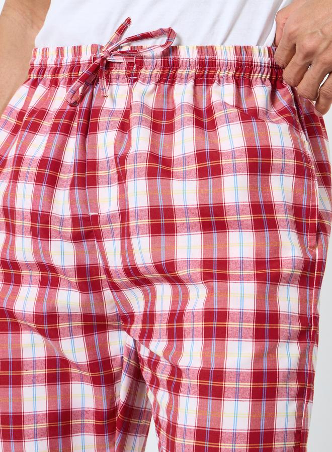 ستايلي طقم بيجاما قطنية بطبعة مربعات - Image 3