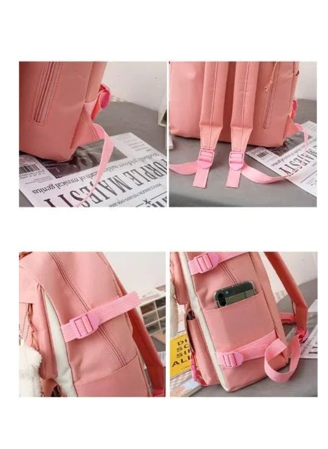 Generic - 5 pcs Backpack Set, School Bag Kids' Book bag, Casual pack, Travel Backpack, include Shoulder Bag,Handbag,Drawstring&Pencil Bag for Boys or Girls - Image 1