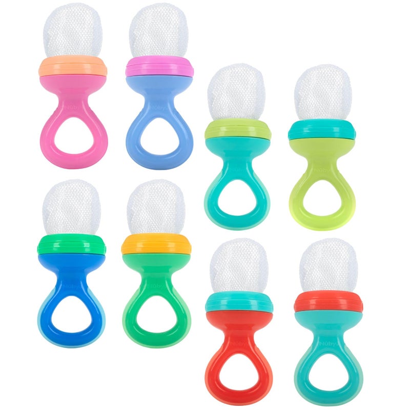 Nuby Nibbler Mesh First Soft Foods Feeder, 2pk, Colors May Vary - Image 1