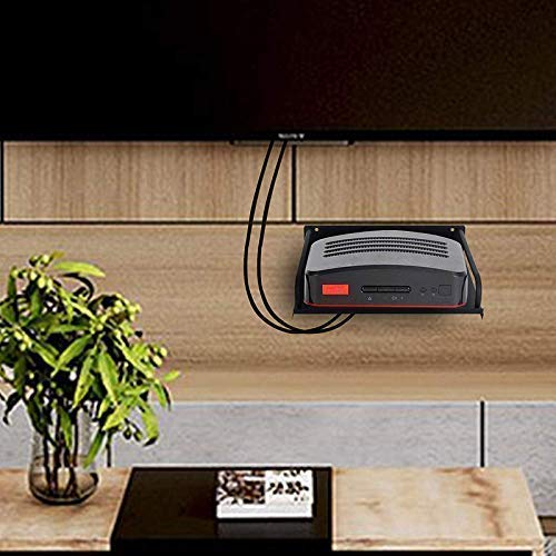 NURAT® Metal Set Top Box Stands | Wi Fi Router/Holder Steel Wall Shelf | Unbreakable DTH Stand for Mobile TV Connection for Home Pack of 1,Black - Image 4