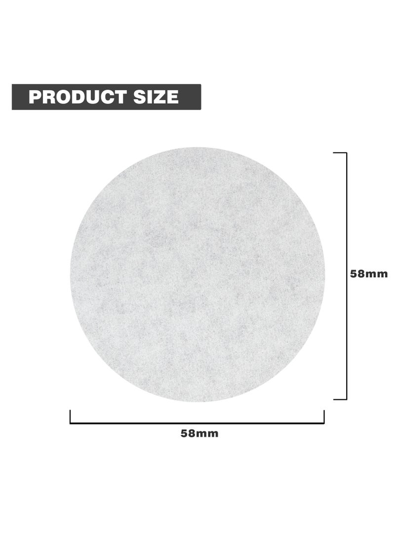 MIBRU - Coffee Espresso Machine 100pcs Paper Filter 58mm Filter Puck Screen Portafilter Paper Compatible with Nova Simonelli and similar 58mm Secondary Water Separation Filter Special Filter Paper - Image 1