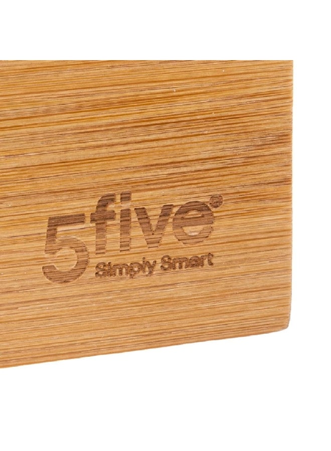 5 خمسة منظم تخزين من الخيزران يحتوي على ثلاثة حاويات، يوفر توفيرًا في المساحة، بلون بني، بأبعاد 7 × 15 × 38 سم - Image 5