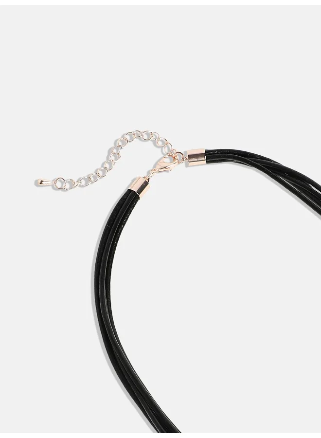 SOHI Dented Pearl Artificial Necklace Jewellery