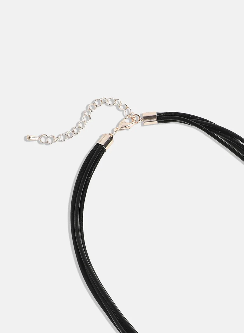 SOHI Dented Pearl Artificial Necklace Jewellery
