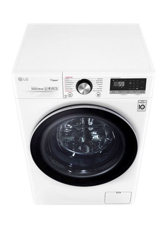 إل جي غسالة ملابس بتحميل أمامي سعة 10.5 كجم WFV1114WHT أبيض - Image 5