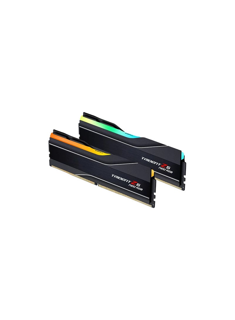 G.Skill Trident Z5 Neo RGB 32GB (2x16GB) DDR5-6000MHz Desktop Memory Kit, AMD EXPO, Dual Channel, Black Heatsink, RGB Lighting, Optimized for AMD Ryzen 7000 Series & AM5 Platforms | F5-6000J2636G16GX2-TZ5NR  - Image 2