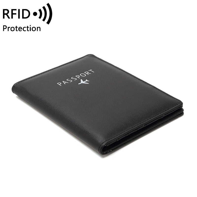 Multifunctional Solid Color PU Leather Wallet, RFID Blocking Design Portable Daily Storage Purse for Cards Cash Coin Business Use - Image 2