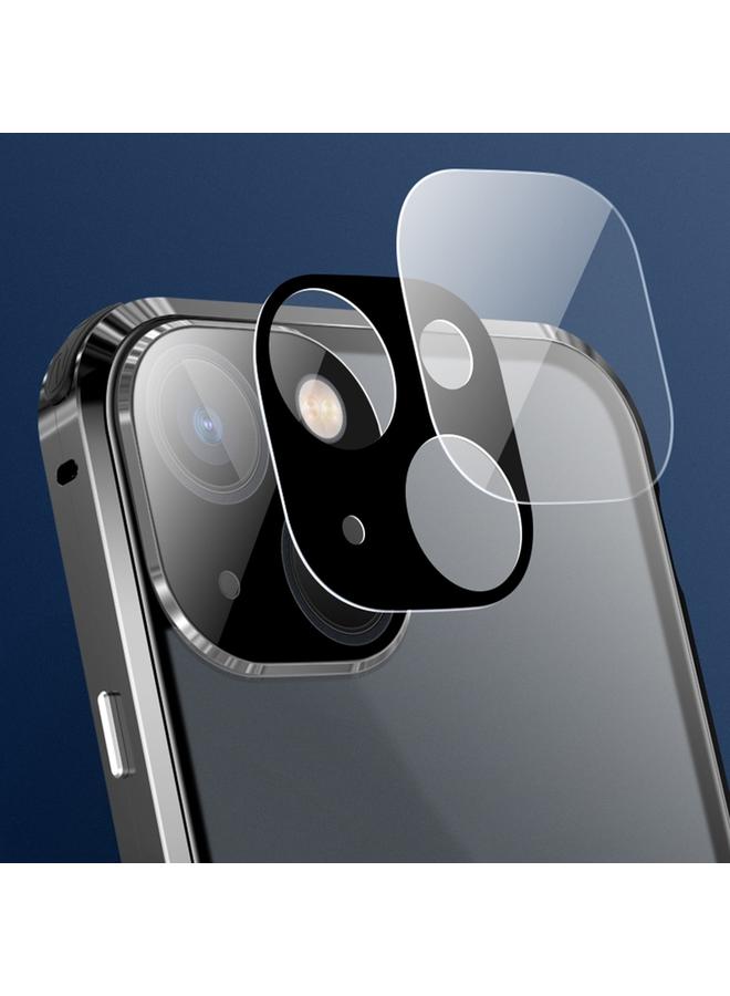 زبون جراب لهاتف iPhone 13 Pro Max مقاوم للصدمات بأربع زوايا ومضاد للتجسس وإطار معدني مغناطيسي وغطاء زجاجي مقوى مزدوج الجوانب - Image 5